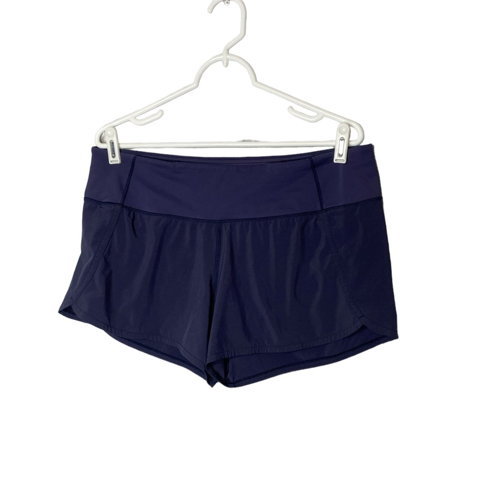 Lululemon Run Times Blue Short II 4” Sz 10